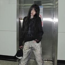 批发-y2k弯刀长袖T恤女亚文化印花朋克打底衫<b class='q'>体恤</b>纯欲风辣妹上衣潮