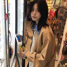 批发-秋季<b class='q'>休闲</b>拼接<b class='q'>外套</b>女2025新款复古miu系穿搭工装夹克上衣春秋