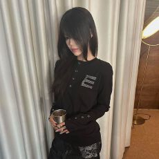 批发-y2k亚文化亨利领打底衫女早秋新款修身内搭弯刀<b class='q'>长袖</b><b class='q'>t</b><b class='q'>恤</b>上衣