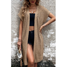 批发夏季针织女士开衫长款镂空外套蝙蝠袖设计<b class='q'>宽松</b>版厂家直销价格实惠