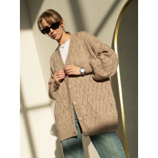 批发秋冬季针织女士纽扣开衫外套宽松版V领设计柔软舒适可手洗或干洗