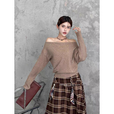 批发春夏季高级慵懒风毛衣早秋慵懒休闲宽松针织毛衣针织衫厂家直销