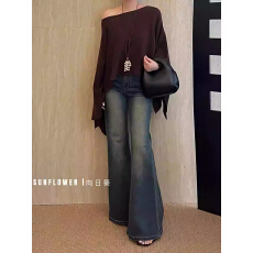 批发斗篷毛衣披肩女2025秋季新款法式慵懒风叠穿<b class='q'>针织衫</b><b class='q'>罩衫</b>一字领