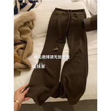 批发十三行女<b class='q'>装</b>2025年冬季新款洋气<b class='q'>百搭</b>显瘦松紧腰抽绳微喇休闲<b class='q'>裤</b>