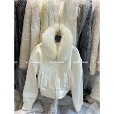 批发<b class='q'>韩国</b>东大门秋冬新款时尚百搭连帽毛领加绒卫衣女宽松显瘦开衫外套