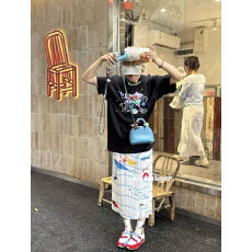 批发褶家“沙滩派对”夏日趣味海边派对褶褶设计感半身裙