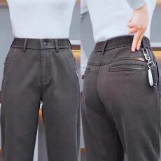 批发2025新款秋冬抗皱<b class='q'>休闲</b>裤百搭莱赛尔宽松男士直筒<b class='q'>商务</b>裤子