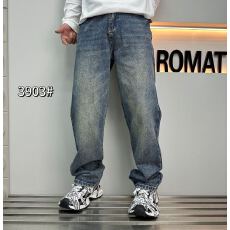 批发2026年春新款大直筒宽松<b class='q'>休闲</b>男士牛仔裤莱赛尔超赛大牛垂感无弹潮