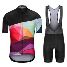 批发2025跨境热销骑行服套装速干排汗短袖男上衣夏季越野自行车骑行服