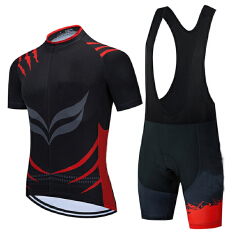 批发2跨境热销骑行服套装速干排汗<b class='q'>短袖</b>男上衣夏季越野自行车骑行服