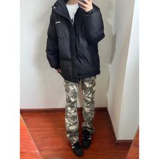 批发美式vibe风迷彩裤<b class='q'>男</b>女款潮牌街头高级感微喇裤修身显瘦休闲<b class='q'>长裤</b>子