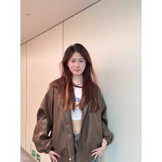 批发美拉德棕色机车PU皮衣外套女秋冬季中性风美式复古<b class='q'>街头</b>宽松夹克潮