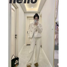 批发2025年<b class='q'>冬</b>季新款双排扣英伦风立领仿水貂绒加厚宽松仿皮草外套女