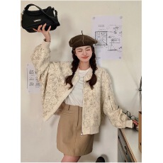 批发独特超好看<b class='q'>棒球</b><b class='q'>服外套</b>女春秋2025新款美式慵懒chic短款宽