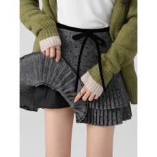 批发秋冬厚实毛呢百褶裙哆麦显瘦<b class='q'>半身裙</b>秋冬高腰防走光a字短裙子