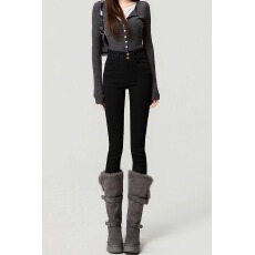 批发小香风气质<b class='q'>休闲</b>牛仔裤女<b class='q'>小脚裤</b>女春秋季新款显瘦时尚铅笔牛仔裤潮