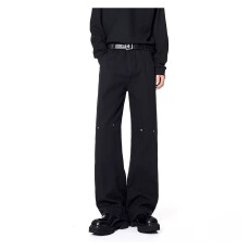 批发重磅迷彩牛仔裤男女款春季痞帅高街工装直筒裤复古<b class='q'>潮牌</b>休闲阔腿裤