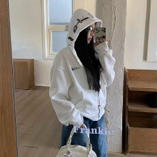 批发重磅招财开衫拉链休闲百搭卫衣外套<b class='q'>男</b>女潮牌初春秋2025新款慵懒风