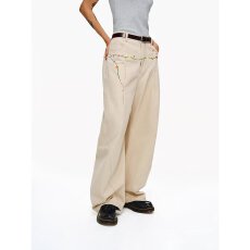 批发流行ins<b class='q'>潮流</b><b class='q'>时尚</b>新款花卉刺绣水洗工装裤文艺日系百搭原宿气质