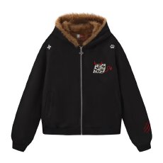 批发刺绣字母拉链开衫加绒加厚卫衣女秋冬新款<b class='q'>韩版</b>宽松大码慵懒风外套