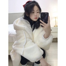 批发毛毛外套女冬季2025新款中长款加厚毛茸茸獭兔毛环保皮草毛绒大衣