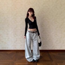 批发复古加州牛仔美式做旧牛仔<b class='q'>裤</b>男女宽松设计感直筒<b class='q'>嘻哈</b>坠感拖地<b class='q'>裤</b>子