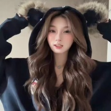 批发<b class='q'>小熊</b>耳朵毛领开衫<b class='q'>卫衣</b>女男春秋新款宽松慵懒感学院风连帽拉链外套