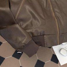 批发美式复古高级感PU皮衣夹克男女秋冬季<b class='q'>街头</b>飞行员机车服夹棉外套潮