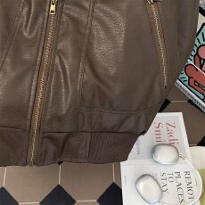 批发美式复古高级感PU皮衣夹克男女秋冬季<b class='q'>街头</b>飞行员机车服夹棉外套潮