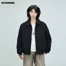 批发美式高街薄款刺绣百搭外套座山雕春季宽松外搭<b class='q'>男</b>女同款夹克潮