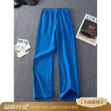 批发2026春<b class='q'>秋</b>美式复古字母垂感休闲裤子男女宽松高级感直筒阔腿裤长裤