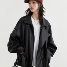 批发美式春季新款美拉德复古做旧工艺<b class='q'>皮衣</b>街头腔调高级感<b class='q'>皮衣</b>外套<b class='q'>男</b>女