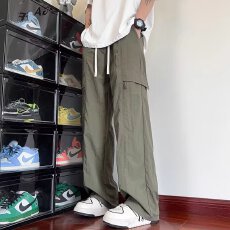 批发2026春季潮牌美式大口袋直筒工装裤男女复古宽松潮流百搭休闲长裤