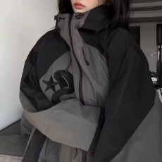 批发ns黑武士冲锋衣男女春季工装<b class='q'>外套</b>美式机能防水拉链<b class='q'>夹克</b>