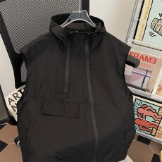 批发美式<b class='q'>街头</b>户外机能风拉链背心外套男女春夏潮牌个性皱感工装马甲