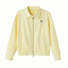 批发黄色翻领棒球服外套女秋<b class='q'>冬</b>季2025新款早秋韩系巨好看短款夹克上衣