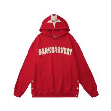 批发文艺长袖套头宽松型绒衫<b class='q'>女</b>连帽ins时尚百搭新款街头慵懒卫衣潮流