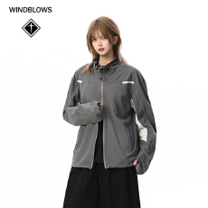 批发WIND BLOWS户外凉感透气立领运动防晒衣<b class='q'>男</b>女外套2025夏新款皮肤衣