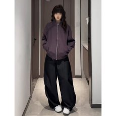 批发美式复古棒球服外套男女款春<b class='q'>秋</b>cleanfit飞行员夹克加厚三防冲锋衣