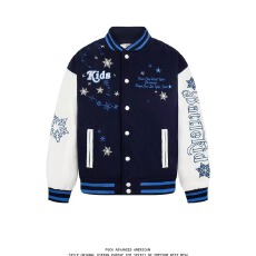 批发美式潮牌痞帅棒球服男女春秋新款宽松休闲情侣刺绣<b class='q'>夹克</b>学院风外套