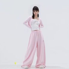 批发时尚流行美式字母褶皱伞兵工<b class='q'>装</b>裤纯棉曼巴棉爵士舞裤子显瘦弯刀裤