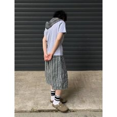 批发美式南风街区格纹休闲短裤男女夏季潮牌日系慵懒风宽松阔腿七分裤
