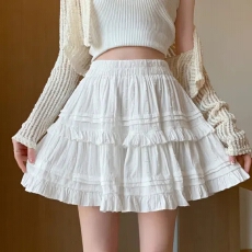 批发蛋糕裙+安全裤+松紧腰半身裙小众设计感A字裙法式蓬蓬蛋糕短裙冬