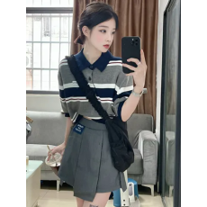 批发不规则款+人棉+安全裤+拉链JK制服裙子百搭半身裙春秋冬季短裙子