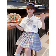 批发<b class='q'>女童</b>+松紧<b class='q'>腰</b>+安全裤新款儿童百褶裙女孩半身格夏格子裙公主短裙子