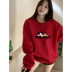 批发卫衣女春秋2025新款加绒加厚<b class='q'>宽松</b>圆领洋气减龄上衣<b class='q'>打底衫</b>