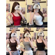 批发秋冬方领磨毛保暖背心带<b class='q'>胸</b>垫美背吊带打底辣妹修身<b class='q'>裹</b><b class='q'>胸</b><b class='q'>抹胸</b>内衣女