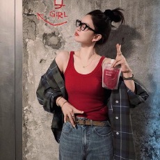 批发抹胸式外穿遮副乳吊带背心女内搭美背文胸一体打底带胸垫无袖上衣