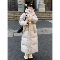 批发官图棉服女冬新款韩版简约宽松长款过膝oversize面包服<b class='q'>棉衣</b>现货款