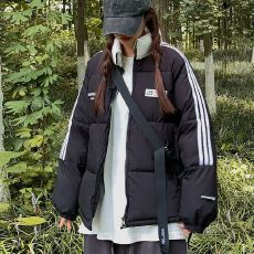 实拍美式棉服女冬季新款面包服情侣加厚oversize棉袄外套现货款